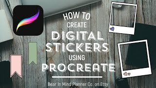 How To Create Digital Stickers Using Procreate amp Import To GoodNotes [upl. by Raines336]