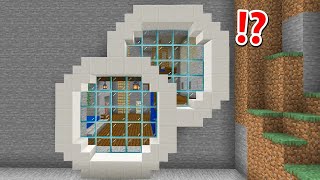 How to Build A Mountain Secret House in Minecraft [upl. by Llerreg]