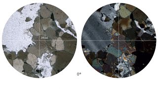 Virtual Microscope Κεροστίλβη  Hornblende [upl. by Aivatnohs]