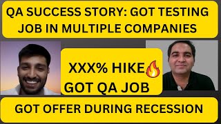 QA Success story How to Get Job In Testing [upl. by Yoc]