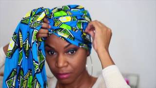 My 4 Quick and Easy Headwrap Styles  Natural Hair [upl. by Ellenrad]