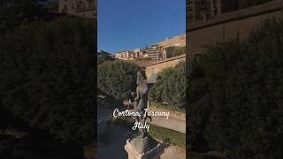 Flying CortonaTuscany music droneambient cinematic dji fpvdrone fpv cortona toscanaitaly [upl. by Modeerf]