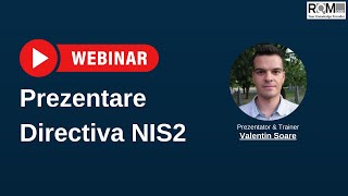 Webinar Prezentare NIS 2 Directive RQM Cert [upl. by Kaule]