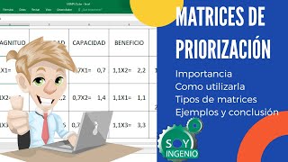 ¿Qué es una MATRIZ DE PRIORIZACIÓN  Ejemplos prácticos  Conceptos clave [upl. by Eidnac551]