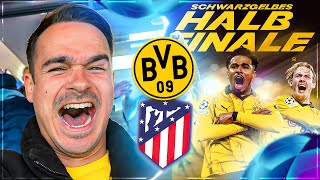 OMG WIR SIND IM HALBFINALE  🔥😱 BVB vs ATLÉTICO MADRID  UCL Stadionvlog [upl. by Naras367]