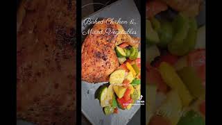 Delicious Baked Chicken Legs With Squash Onions Zucchini Carrots Bell Peppers cookingchannel [upl. by Aseyt]