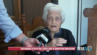 Castignano in festa per i cento anni di Giuseppina Moreschini [upl. by Yeltsew]