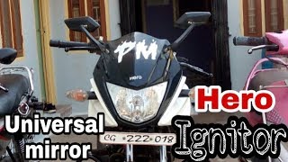 Stylish Mirror for all bikes  hero ignitor [upl. by Asilad]