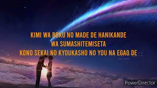 SPARKLE  Kimi no na wa Lyrics ostanimekiminonawasparkleanime [upl. by Aerahs]