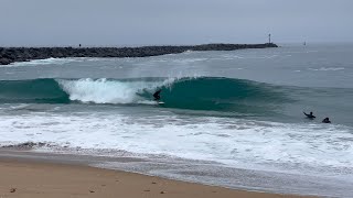 The Wedge Newport Beach Fights Waves amp More [upl. by Oiuqise]