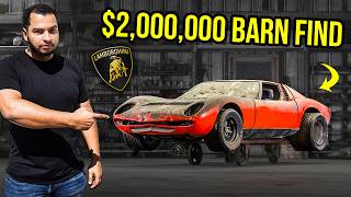 I Found A 2000000 Lamborghini Miura ABANDONED FOR 50 YEARS In A JUNKYARD [upl. by Melia]