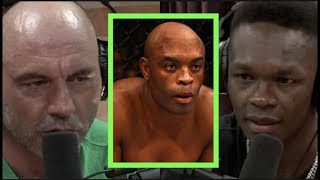 Israel Adesanya Reflects on Fighting Anderson Silva  Joe Rogan [upl. by Grussing]