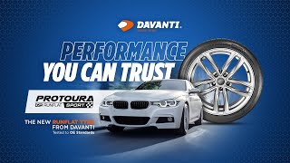 Protoura Sport Runflat  The New Runflat Tyre From Davanti [upl. by Peednus]