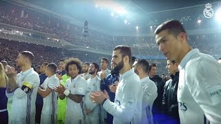 Real Madrid celebrate Club World Cup win on the pitch ZIDANE CRISTIANO RONALDO RAMOS [upl. by Ayo39]