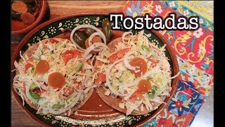 Tostadas De Pollo  Chicken Tostadas How To [upl. by Efrem]