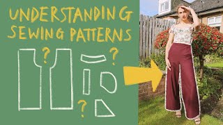 How to understand sewing patterns for beginners [upl. by Gershom]