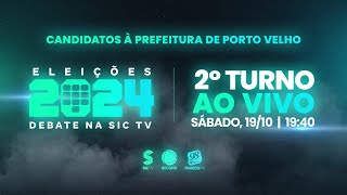 DEBATE DA SIC TVRECORD 2024  PREFEITURA DE PORTO VELHO  2º TURNO [upl. by Etteyniv]