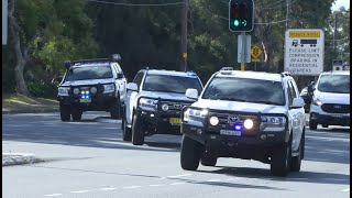 NSW Police Tactical Operations Unit Convoy Responding CODE RED [upl. by Odnamla]