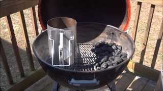 How2BBQ™ Video3 Charcoal setup for slow and low Minion Method explained [upl. by Osei]