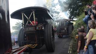 Showmans Engines Climb Hill Out of Brixham [upl. by Adamsen284]