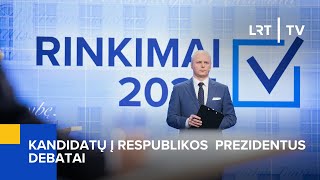 Rinkimai 2024 Kandidatų į Respublikos Prezidentus debatai  20240506 [upl. by Prader768]