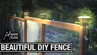 Easy Beautiful DIY Fence [upl. by Minardi]