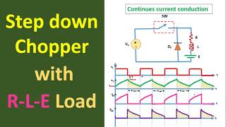 Step Down Chopper with RLE Load  Continues Current Conduction Mode [upl. by Huber196]