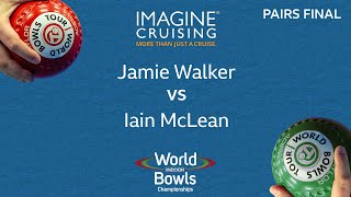 World Indoor Bowls Championship 2024 Jamie Walker vs Iain McLean  Day 11 Match 3 [upl. by Pietra]