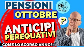 PENSIONI 👉 ANTICIPO di PEREQUAZIONE ad OTTOBRE ANCHE QUESTANNO❓ [upl. by Saretta]