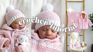 How to Crochet An EASY Two Toned Baby Hat 💞 [upl. by Cyler131]