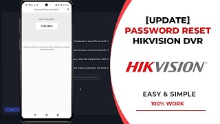 NEW UPDATE How to Reset Hikvision DVR Password [upl. by Pitt]