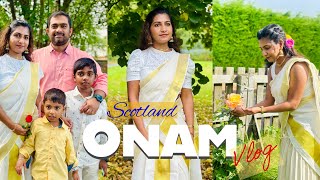 ഞങ്ങളുടെ ഓണംOur First Onam ScotlandHow we Celebrated Onam In Scotland 2024Onam VlogPookkalam [upl. by Ziwot]