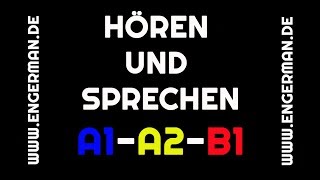 Hören und Sprechen 1  A1A2B1  mit Untertiteln [upl. by Tterrab]