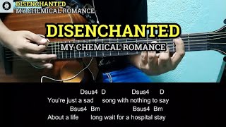 Disenchanted  My Chemical Romance  Guitar Chords and Lyrics with tabs  Guitar Tutorial [upl. by Edea]