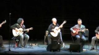 While my guitar gently weeps played by Montreal Guitar Trio amp California Guitar Trio [upl. by Anahgem]