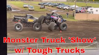 Monster truck show 2024 Lynden Washington Fairgrounds with Tough Trucks Racing [upl. by Neddra]