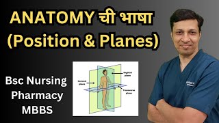 Anatomy तील विविध body positions आणि body PlanesAnatomical Planes and positions [upl. by Haag]