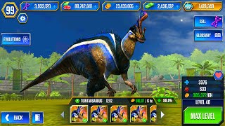 UNLOCK TSINTAOSAURUS LEVEL 40  JURASSIC WORLD THE GAME [upl. by Annohsal688]