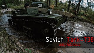 Soviet T38 amphibious tank from World War 2 [upl. by Akimaj]