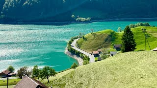 Lungern Switzerland  best hiking route over Lake Lungern 🇨🇭 [upl. by Murage]