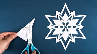 How to make Snowflakes out of paper  Christmas Decoration Ideas  Snowflake Pattern 45 [upl. by Adrianna]