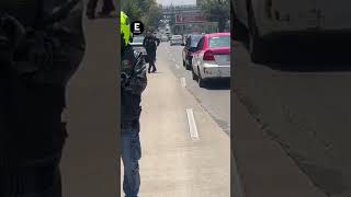 Fallece motociclista al caer en peligroso bache en Circuito Río Churubusco CDMX [upl. by Jat]