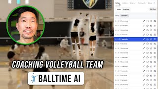 How I Coach My Volleyball Team with BALLTIME AI Analysis [upl. by Irotal]