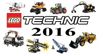 LEGO Technic 2016 Сравнительный обзор наборов  Review of the catalog [upl. by Daugherty]