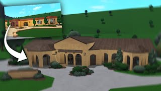 Renovating the Bloxburg Starter Mansion Into a Realistic House [upl. by Rysler]