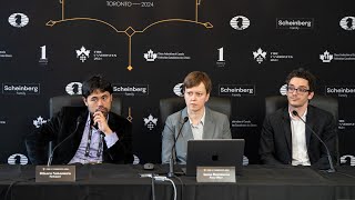 Fabiano Caruana vs Hikaru Nakamura  Postgame Press Conference  Round 1  FIDE Candidates [upl. by Austin894]