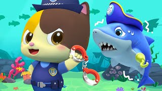 Police Officer and Missing Shark  Good Habits  Safety Rules  Kids Cartoon  Mimi and Daddy [upl. by Vivianna]