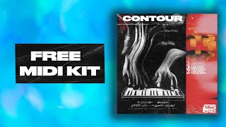 20 FREE DARK MIDI PACK 2024  quot CONTOUR TRAP MIDI KITquot  TRAP MIDI KIT [upl. by Ahseyk]