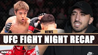 HORRIBLE Injury UFC Fight Night REACTION  Perez vs Taira  MMArcade News [upl. by Pratt]