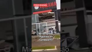 Microexplosão em CamaquãRS deixa cidade devastada microexplosão [upl. by Alracal]